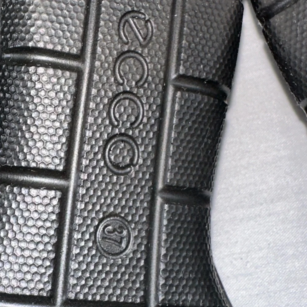 ECCO Felicia Black Stretch Slip On Wedge Comfort Flat Loafer Womens Size 7 EU 37